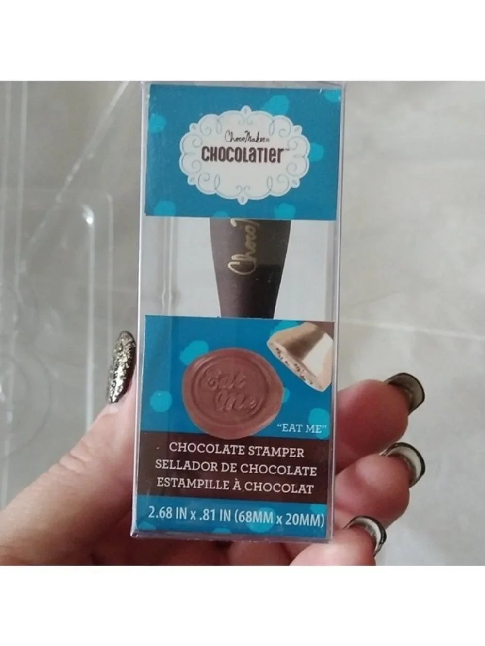 Chocolate Molds Number 3 Lollipops + Eat Me Stamp, Set of 10 items